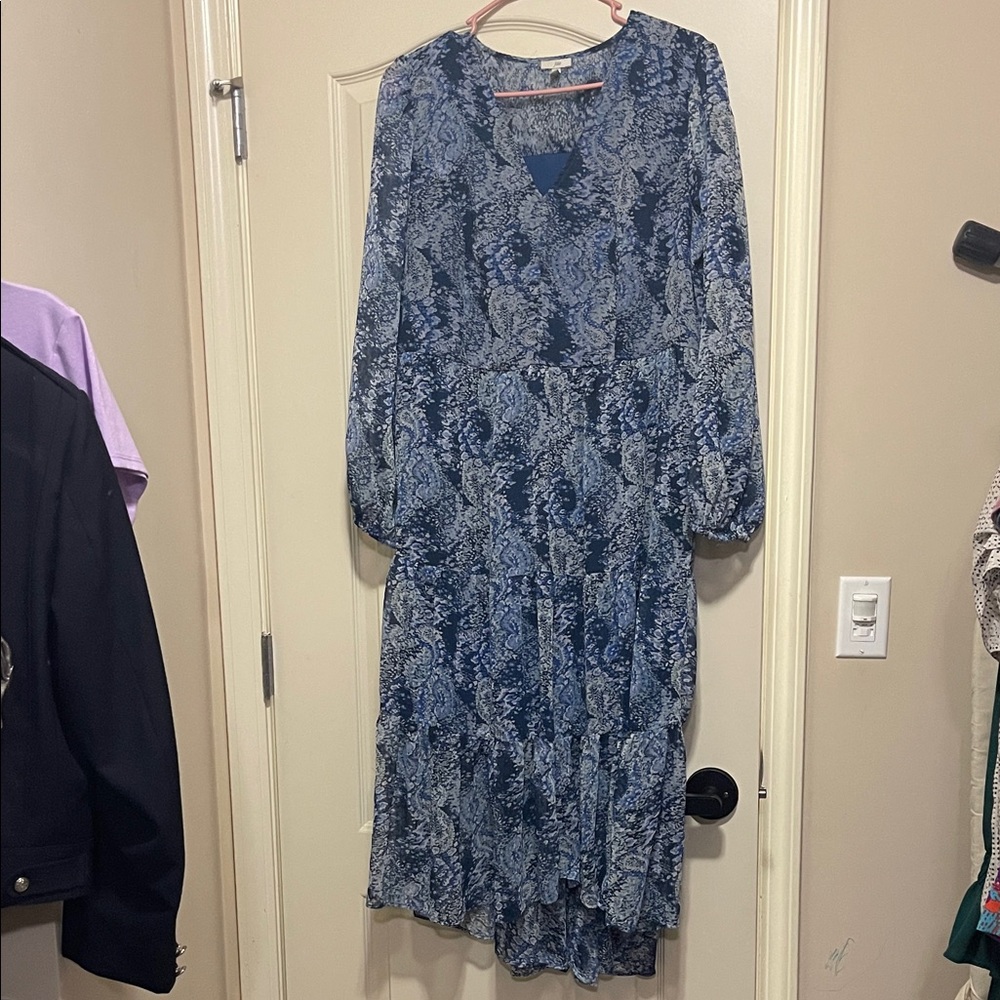Floral Blue Dress